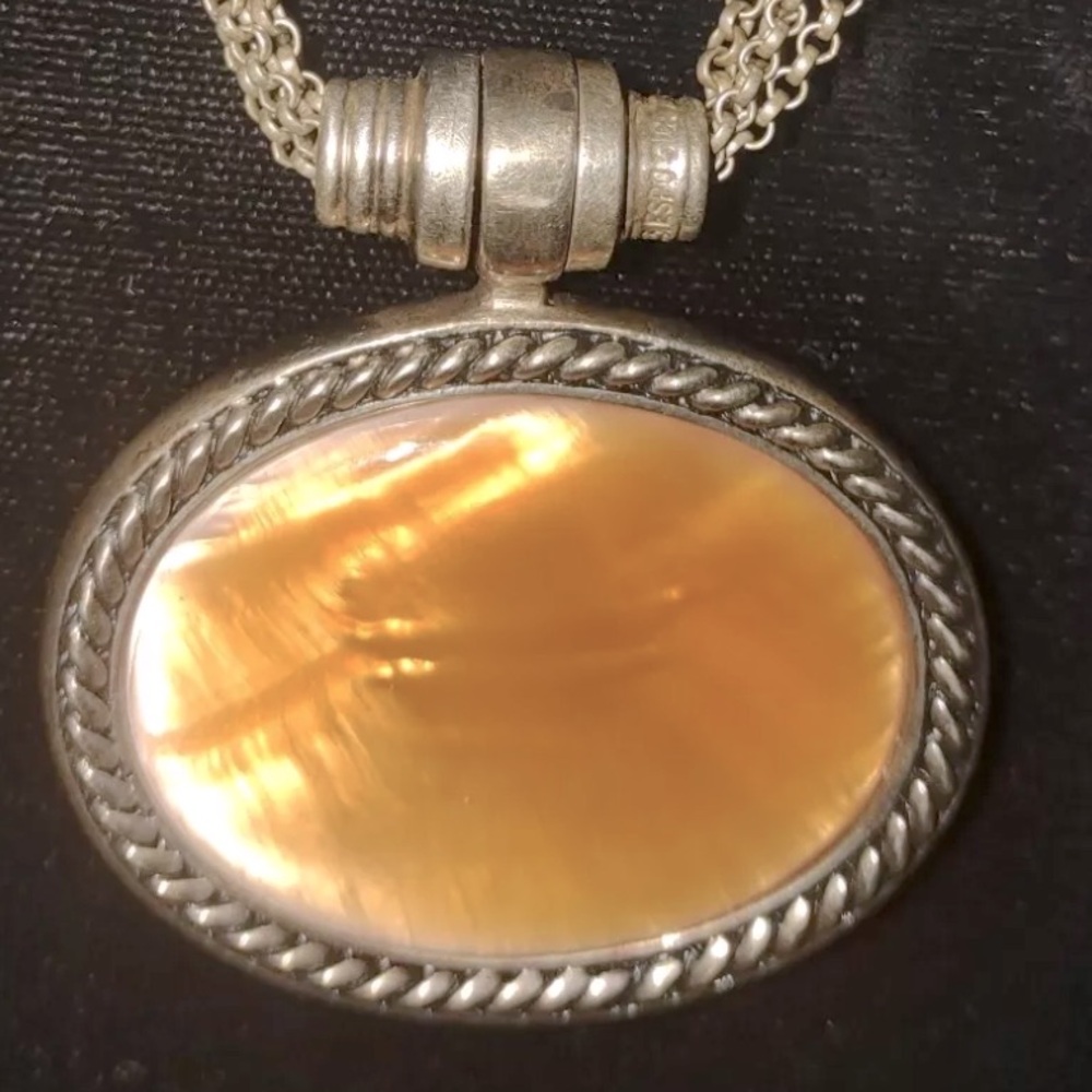 Sterling silver designer necklace pendant statement necklace - Picture 3 of 4